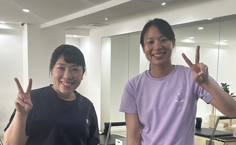 40代女性のお客様とトレーナー